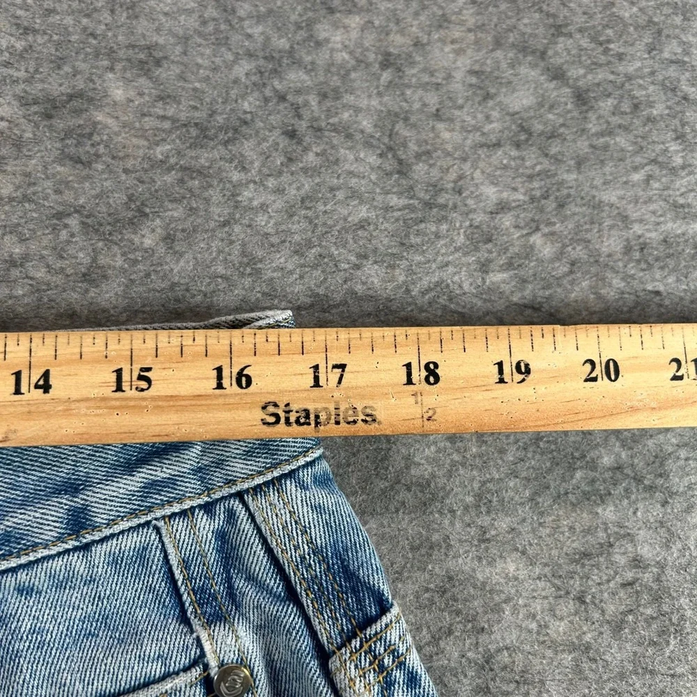 Timezone Carpenter Jeans Men 36x30 Light Wash Distressed Baggy Utility Denim Y2K